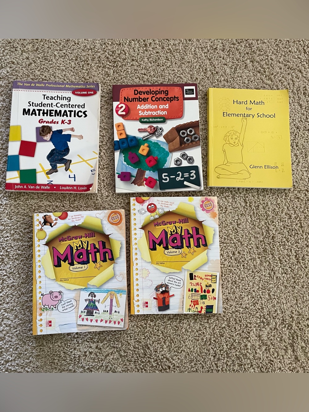 Math books bundle grades K-3